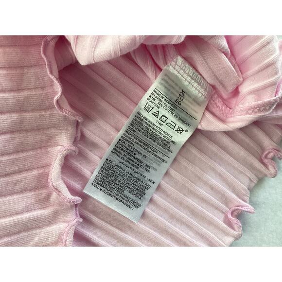 Old Navy Petal Pink Ribbed Tank Top *New* sz XL - Picture 3 of 3